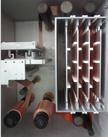 卷对卷式真空午夜电影网站机电极结构-午夜精品久久久午夜电影网站机