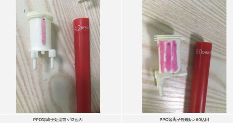 ppo材料午夜电影网站机处理前后达因值对比-午夜精品久久久