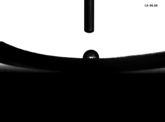 经真空午夜电影网站机处理后，PTFE唇形唇片油封的接触角为86°-午夜精品久久久